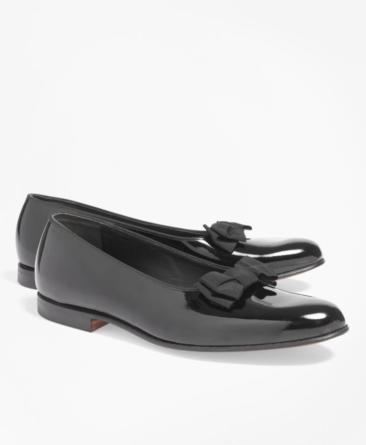 Brooks Brothers Men's Formal Pumps With Grosgrain Ribbon Bow