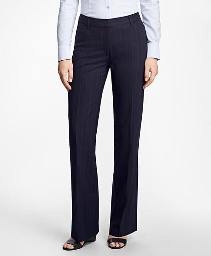 Brooks Brothers Pinstripe High-waisted Brookscool Pants