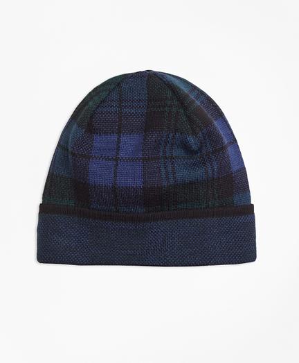 Brooks Brothers Black Watch Tartan Beanie