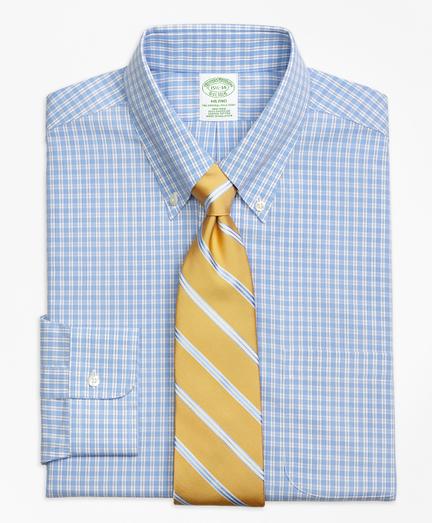 Brooks Brothers Non-iron Milano Fit Twin Gingham Dress Shirt