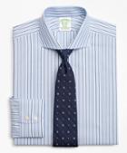 Brooks Brothers Stretch Milano Slim-fit Dress Shirt, Non-iron Royal Oxford Stripe