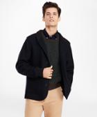 Brooks Brothers Wool-blend Jersey-knit Baseball Jacket