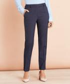 Brooks Brothers Plaid Stretch-wool Pleat-front Pants