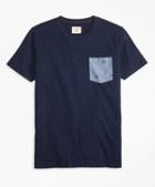 Brooks Brothers Printed Slub Cotton Pocket T-shirt