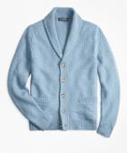Brooks Brothers Basket Stitch Shawl Collar Cardigan