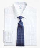 Brooks Brothers Regent Fitted Dress Shirt, Non-iron Double Split Windowpane