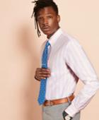 Brooks Brothers Men's Wide-stripe Cotton Oxford Sport Shirt