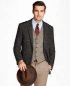 Brooks Brothers Men's Regent Fit Harris Tweed Plaid With Deco Sport Coat