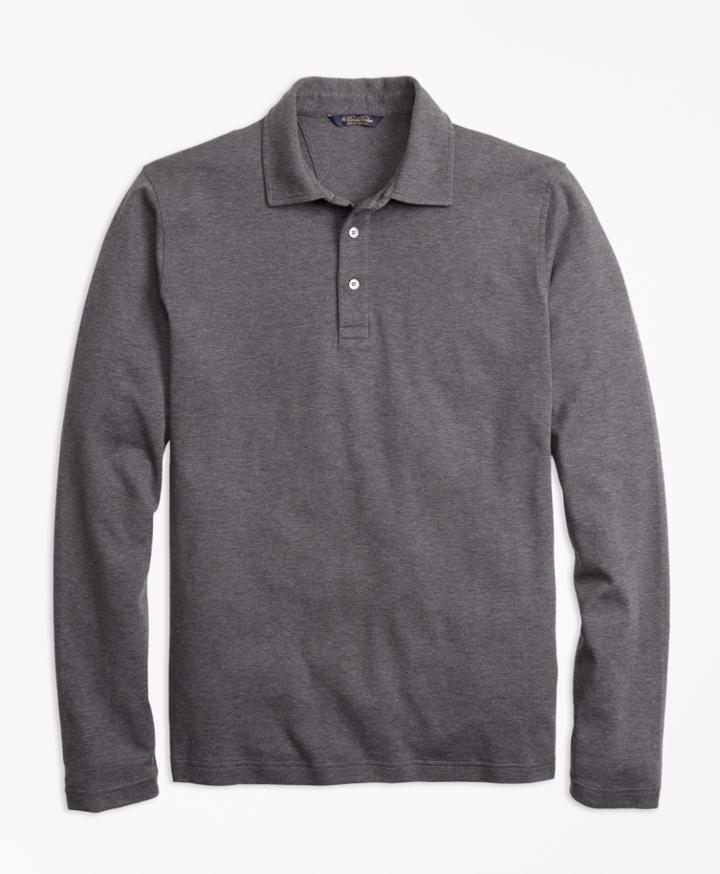 Brooks Brothers Men's Original Fit Supima Cotton Long-sleeve Polo Shirt