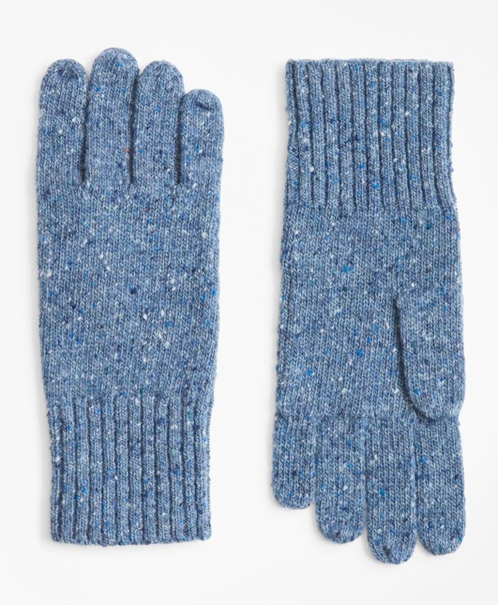 Brooks Brothers Men's Merino Wool Donegal Knit Gloves