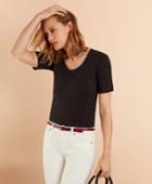 Brooks Brothers Women's Scoop-neck T-shirt