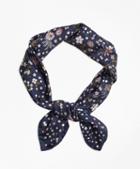 Brooks Brothers Floral-print Silk Square Scarf
