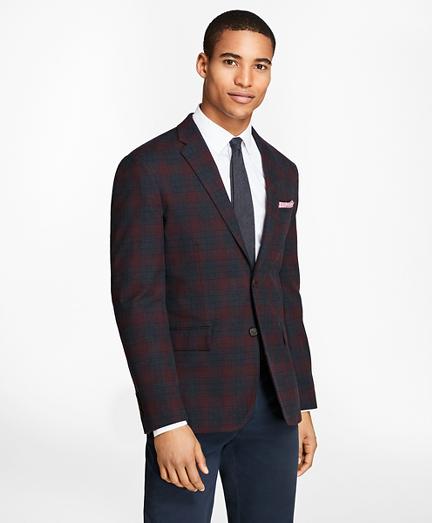 Brooks Brothers Plaid Stretch-cotton Sport Coat