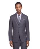 Brooks Brothers Milano Fit Sharkskin Three-piece 1818 Suit