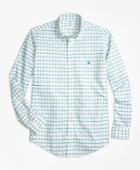 Brooks Brothers Men's Non-iron Brookscool Regent Fit Windowpane Sport Shirt