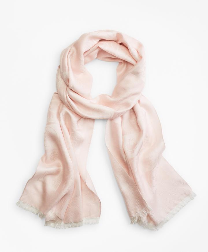 Brooks Brothers Men's 200th Anniversary Silk-cashmere Jacquard Scarf