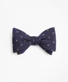 Brooks Brothers Men's Square Dot Flower Bow Tie