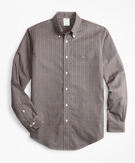 Brooks Brothers Non-iron Milano Fit Tartan Sport Shirt