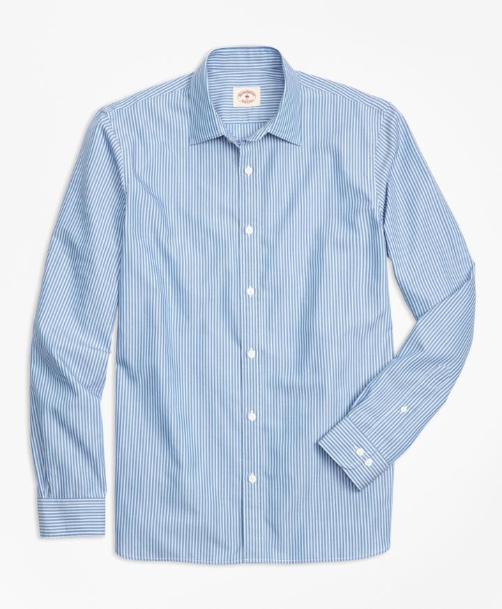 Brooks Brothers Men's Nine To Nine Framed Stripe Shirt