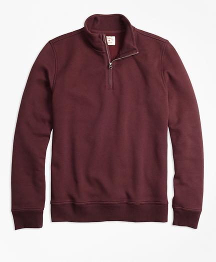 Brooks Brothers Half-zip Pique-fleece Sweatshirt