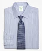 Brooks Brothers Men's Extra Slim Fit Slim-fit Dress Shirt, Non-iron Tonal Framed Stripe