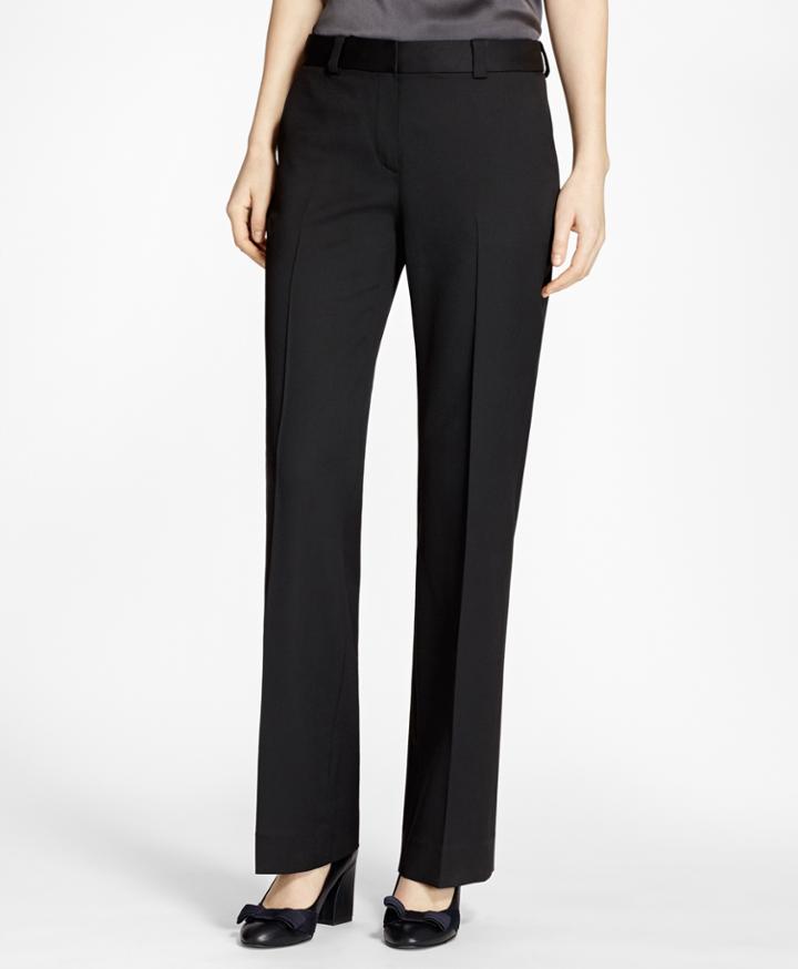 Brooks Brothers Women's Wide-leg Stretch Wool Trousers