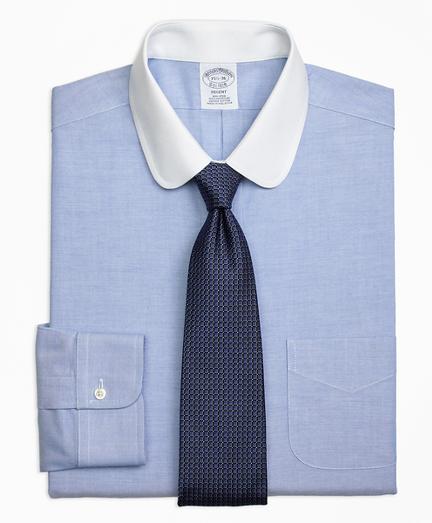 Brooks Brothers Non-iron Regent Fit Contrast Golf Collar Dress Shirt