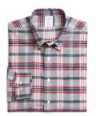 Brooks Brothers Supima Cotton Slim Fit Non-iron Signature Tartan Oxford Sport Shirt