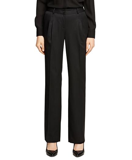 Brooks Brothers Lucia Fit Wool Gabardine Trousers
