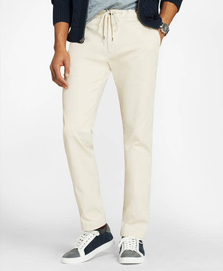 Brooks Brothers Men's Cotton Twill Stretch Joggers