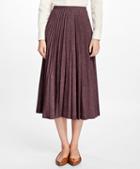 Brooks Brothers Wool Sunburst Pleated Skirt