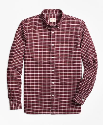 Brooks Brothers Yarn-dyed Windowpane Oxford Sport Shirt