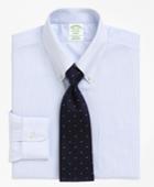 Brooks Brothers Men's Non-iron Extra Slim Fit Mini Pinstripe Dress Shirt