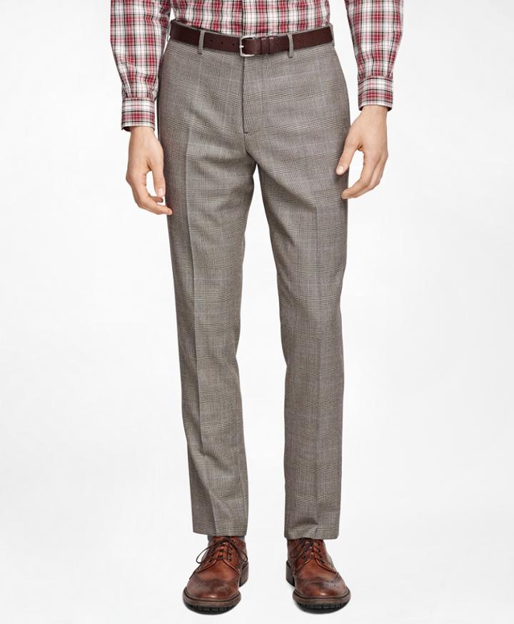 Brooks Brothers Men's Plaid With Deco Suit Trousers