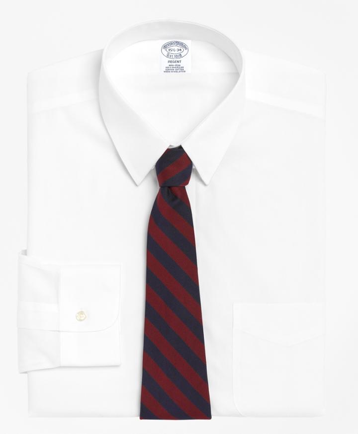 Brooks Brothers Men's Slim Fitted Dress Shirt, Non-iron Tab Collar