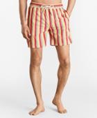 Brooks Brothers Montauk 6 Yellow Stripe Print Swim Trunks