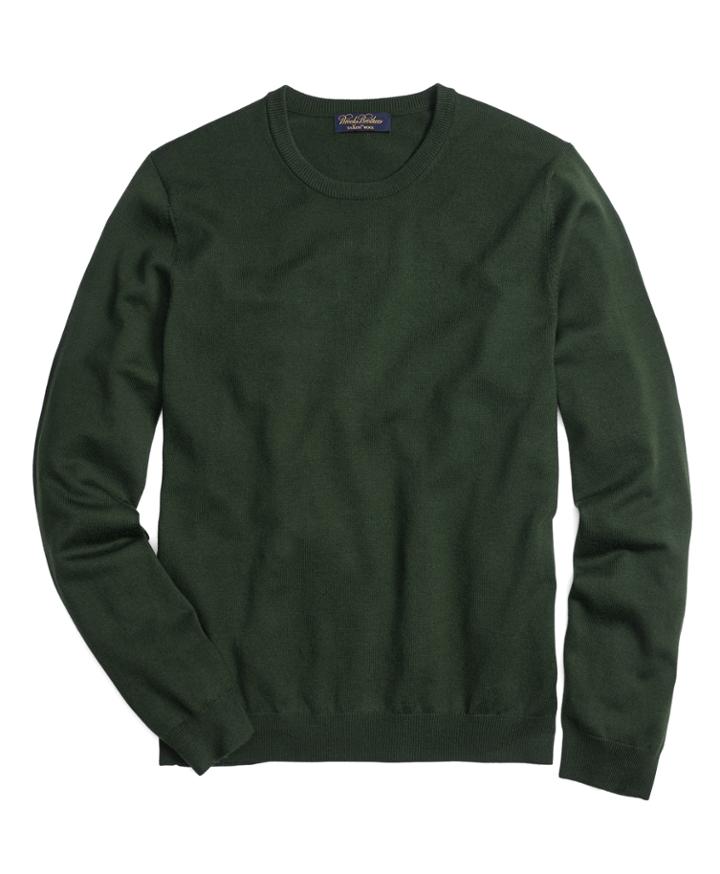 Brooks Brothers Men's Saxxon Wool Crewneck Sweater