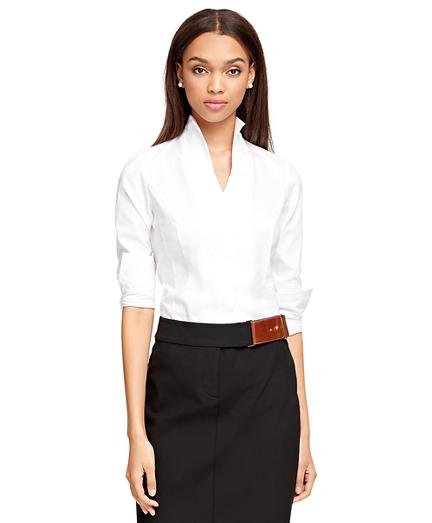 Brooks Brothers Collarless Dress Shirt