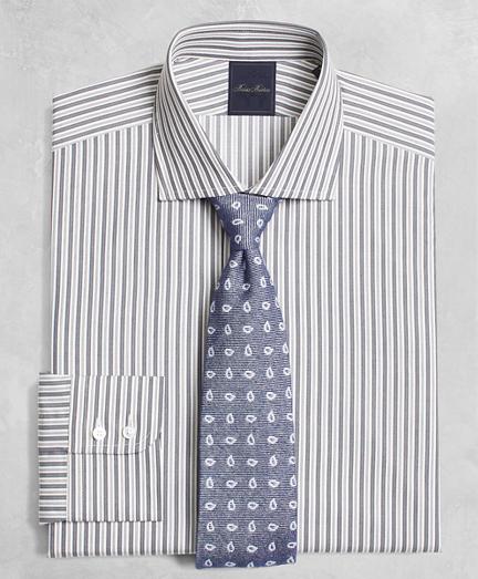 Brooks Brothers Golden Fleece Regent Fit Alternating-split-stripe English-collar Dress Shirt