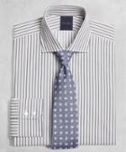 Brooks Brothers Golden Fleece Regent Fit Alternating-split-stripe English-collar Dress Shirt
