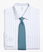 Brooks Brothers Non-iron Regent Fit  Alternating Hairline Stripe Dress Shirt