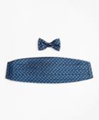 Brooks Brothers Large Polka Dot Bow Tie And Cummerbund Set