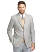 Brooks Brothers Men's Regent Fit Tan And Olive With Blue Check Sport Coat