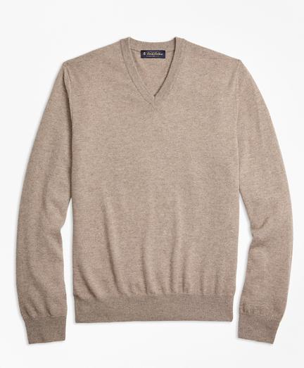 Brooks Brothers Two-ply Cashmere V-neck Sweater