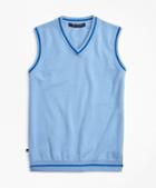 Brooks Brothers Cotton Tipped Vest