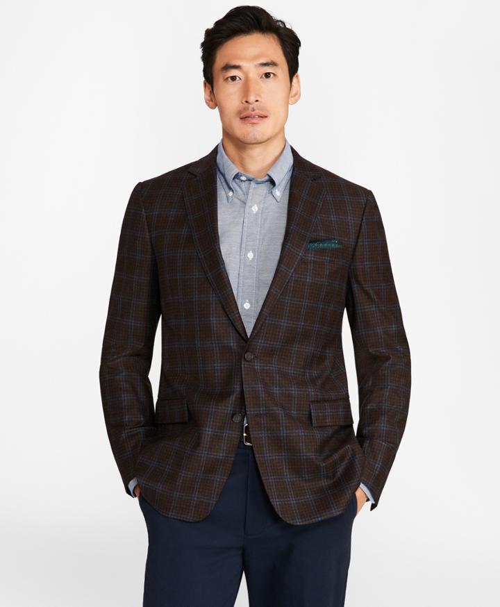 Brooks Brothers Men's Regent Fit Check With Windowpane Sport Coat