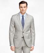 Brooks Brothers Men's Fitzgerald Fit Saxxon Wool Brown Plaid 1818 Suit