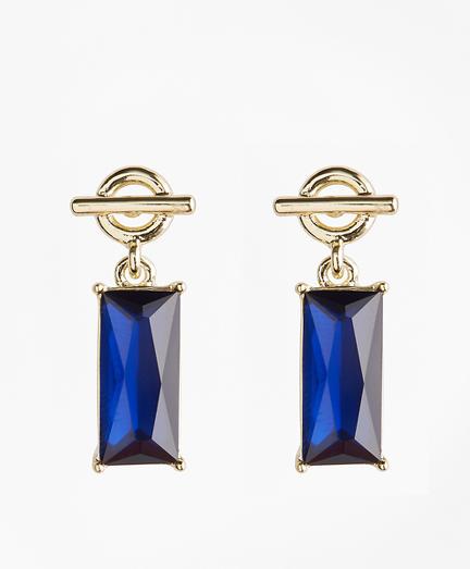 Brooks Brothers Stone-drop Toggle Earrings