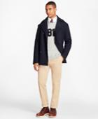 Brooks Brothers Men's Wool-blend Melton Pea Coat