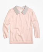 Brooks Brothers Supima Cotton Collared Sweater